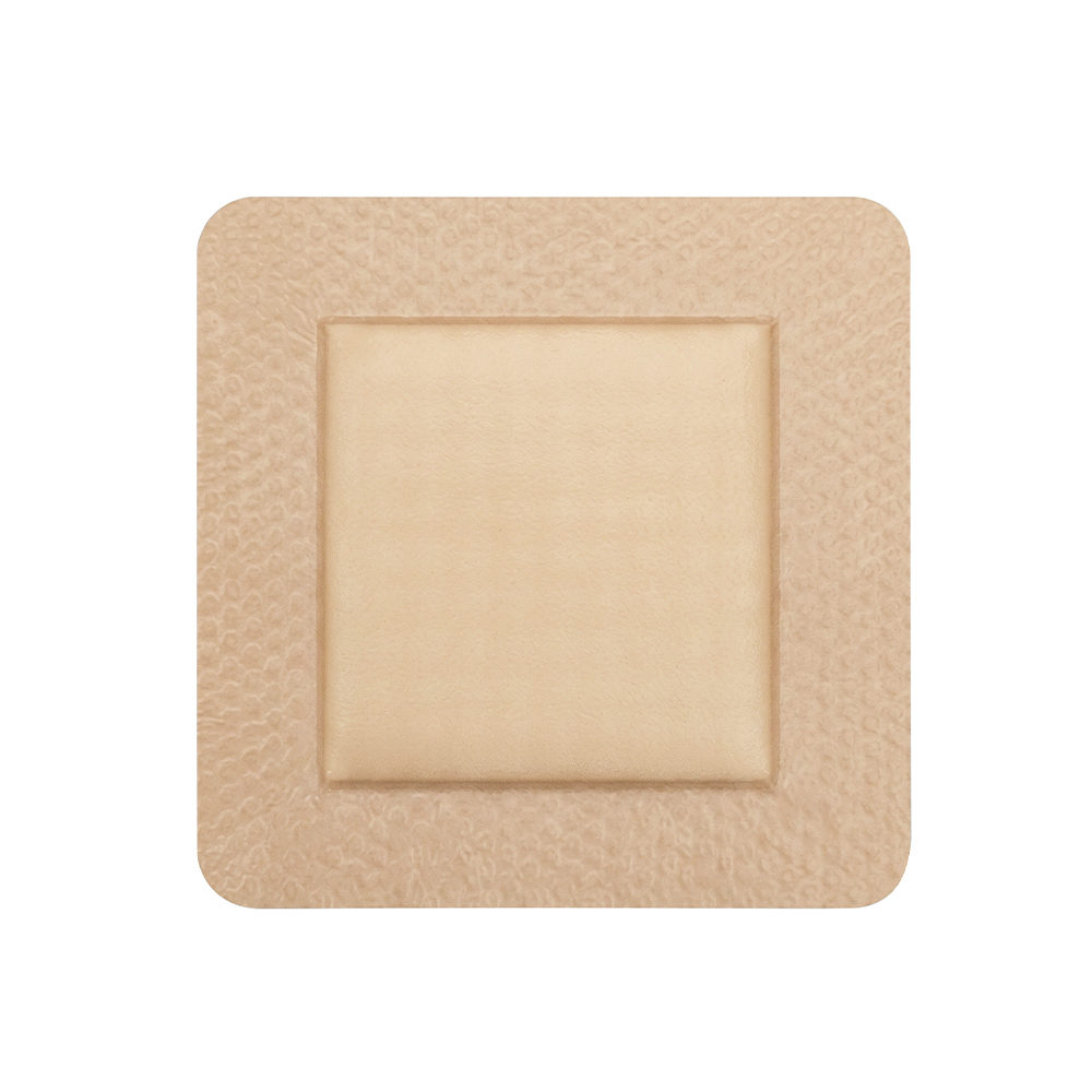 5x5cm-es szilikon szegélyű hab kötszer