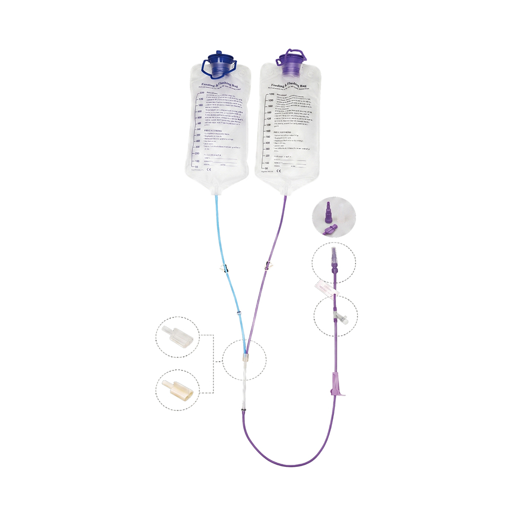 Pump Feed kétzsákos csöves adagolórendszer 1000 ml/1200 ml tüskés és csavaros tüskés opciókkal